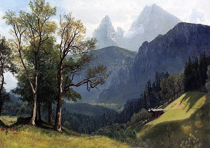 Albert Bierstadt Tyrolean Landscape France oil painting art